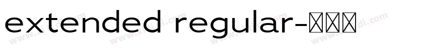 extended regular字体转换